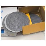 Lot of (59) Drywall Sanding Discs - Norton P180-grit Hook & Loop (x11), Norton P220-grit Hook & Loop (x18), DeWalt P120 Hook & Loop (x6), DeWalt 9" 120-grit Mesh (x24)