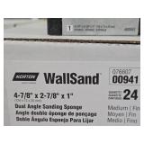 Lot of (2 Boxes) Norton WallSand Medium/Fine-Grit Dual Angle Sanding Sponge 24-count ( 48 total items ) 4-7/8"x2-7/8"x1" (in original packaging)
