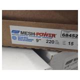 Lot of (3 Boxes) Norton Mesh Power 9" 220-Grit Ceramic Sanding Discs 15-count ( 45 total items )