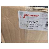 (1 box) Johnson Abrasives Smooth-Kut Floor Sanding Paper Roll 12"x50yd 120-D Grit + (1/2 Box) 3M Floor Surfacing Roll 12"x50yd 120-grit