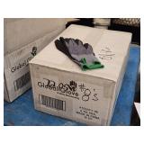 Lot of (72 Pairs) Global Gloves Lightweight Nylon Lycra Seamless-Knit Nitrile Polyurethane Coated Gloves