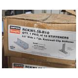Lot of (2 Boxes) Simpson Strong Tie 5 1/2" 7-GA Kneewall Clip Stiffeners RCKW5.5S-R10 10-count ( 20 total items )