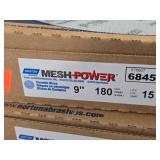 Lot of (4 Boxes) Norton Mesh Power 9" 180-Grit Ceramic Sanding Discs 15-count ( 60 total items )