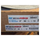 Lot of (4 Boxes) Norton Mesh Power 9" 80-Grit Ceramic Sanding Discs 15-count ( 60 total items )
