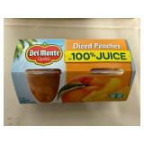 6x Delmonte Dice Peaches Cups