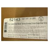 30lbs Fully Cooked Grilled Natural Boneless Chicken Breast