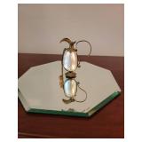 Antique Victorian Mother of Pearl Palais Royal Perfume Bottle Scent Flask