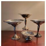 Sterling Silver Compote Candy Dishes ~ 4