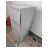 Tall Gray 4 Drawer Stack Filing Cabinet