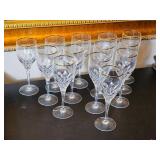 Gorham Gold Rim Wine Crystal Service for 13 ~ 8"