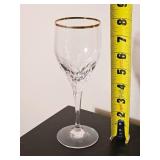 Gorham Gold Rim Wine Crystal Service for 13 ~ 8"