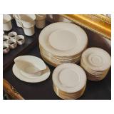 Noritake Fine China Dinnerware Service for 13 ~ Golden Cove