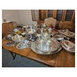 Massive Collection of Silverplate Serving Pieces