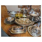 Massive Collection of Silverplate Serving Pieces
