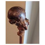 Antique Burlwood Knot Walking Stick Cane