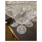 Olympia Platinum Brimmed Stemware Glasses