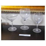 Olympia Platinum Brimmed Stemware Glasses