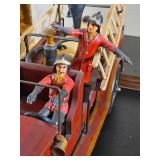 Reproduction Leonardo Luna Wooden Fire Truck Toy