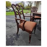 Stunning Century Furniture American Empire Dining Table Set (6 Chairs, 2 Leaves, Pads)