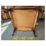 Contemporary Georgian Mahogany Coffee Table with Cabriole Legs and carved detail