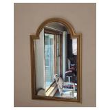 Gold Frame Arched Dcor Mirror