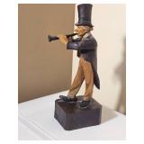 Antique Carved Italian Bank  Characters ( Drummer & Clarinet)