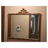 Beautiful Louis XV Guild Mirror with Prominent Guit Leaf Pediment