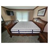 Louis XV French Sleigh Bed from Hickory White Furniture
