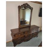 Louis XV French Provincial Dresser Mirror from Hickory White Furniture