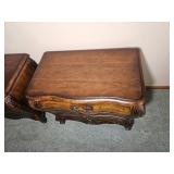 Louis XV French Provincial Nightstand pair from Hickory White Furniture