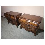 Louis XV French Provincial Nightstand pair from Hickory White Furniture