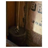 Antique E N Welch Shelf Clock with Reverse Painted Glass