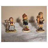 Hummel Style Porcelain Figurine Group - A