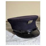 Antique Fireman Helmet with Siren Horn and Cap Group