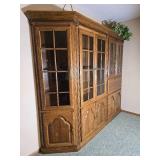 Classic Oak Display Hutch