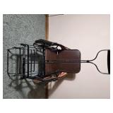 Antique Doll Carriage Stroller with Wicker Body