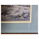 Framed Montmartre Street Scene Print After Maurice Utrillo