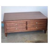 Ethan Allen Four Drawer Coffee Table Storage Chest