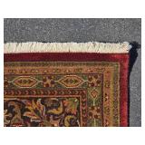 Large Hand Knotted Persian Style Area Rug Cream Field Floral Design