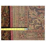 Large Hand Knotted Persian Style Area Rug Cream Field Floral Design