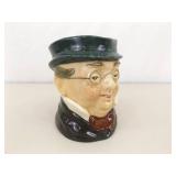 2 Royal Doulton 4" and 3.5" Toby Mugs