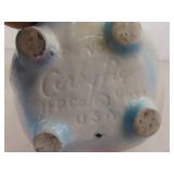 2 RARE 1957 Hull Pottery Corky Pig Banks