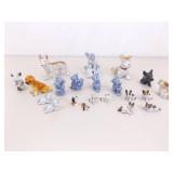 Lot of Vintage Miniature Porcelain Dog Figurines