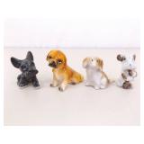 Lot of Vintage Miniature Porcelain Dog Figurines