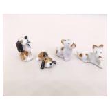 Lot of Vintage Miniature Porcelain Dog Figurines
