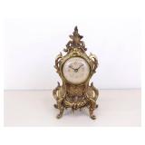 Vintage WORKING Victorian French Gilt Mantle Clock