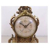 Vintage WORKING Victorian French Gilt Mantle Clock