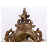 Vintage WORKING Victorian French Gilt Mantle Clock