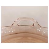 Lot of 3 Pink and 1 Purple Depression Glass Serving Trays
