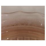 Lot of 3 Pink and 1 Purple Depression Glass Serving Trays